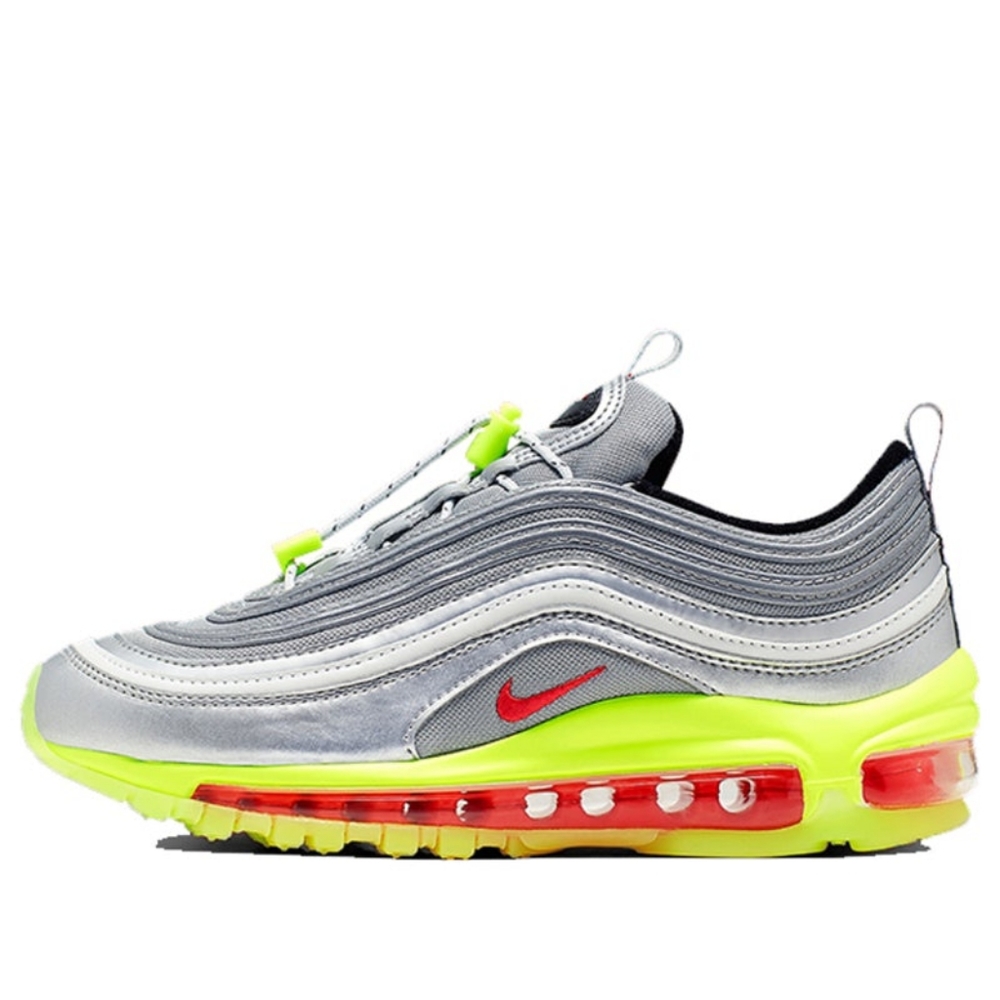 Air max 97 rft GS Silver Volt Metallic Silver/Red (BRAND NEW) no box
